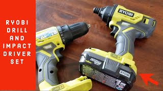 Ryobi Drill and Impact Driver Set- Unboxing, Demo, Review