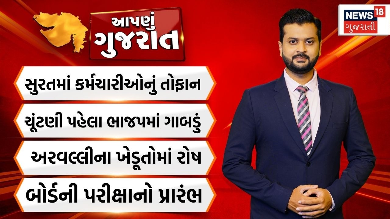 Apnu Gujarat। સુરતમાં કર્મચારીઓનું તોફાન | Gondal Market Yard | Gujarat Farmers | News18 Gujarati