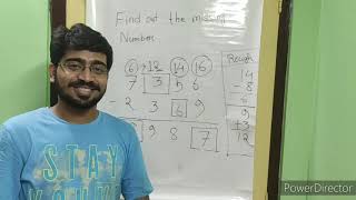 Find Out the missing number(Subtraction)