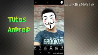 Hacer foto con careta de anonymous|Picsart screenshot 5