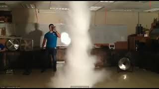 Tornado🌪Creating an artificial tornado using dry ice and a fan.