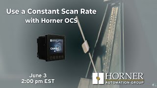 Use a Constant Scan Rate with Horner OCS