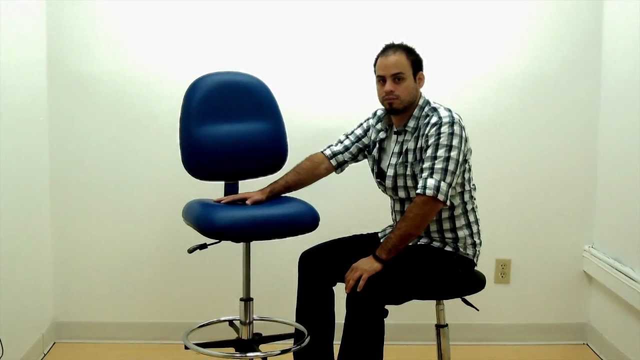 Industrial Seating_Vinyl Conductive ESD Drafting Chair YouTube
