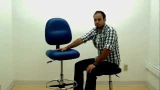 Industrial Seating_Vinyl Conductive ESD Drafting Chair screenshot 2