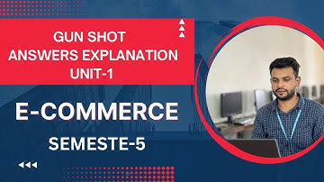 E-COMMERCE || SEMESTER-5 || MOST IMPORTANT ANSWERS || UNIT-1  || EXAMINATION 2025 ||