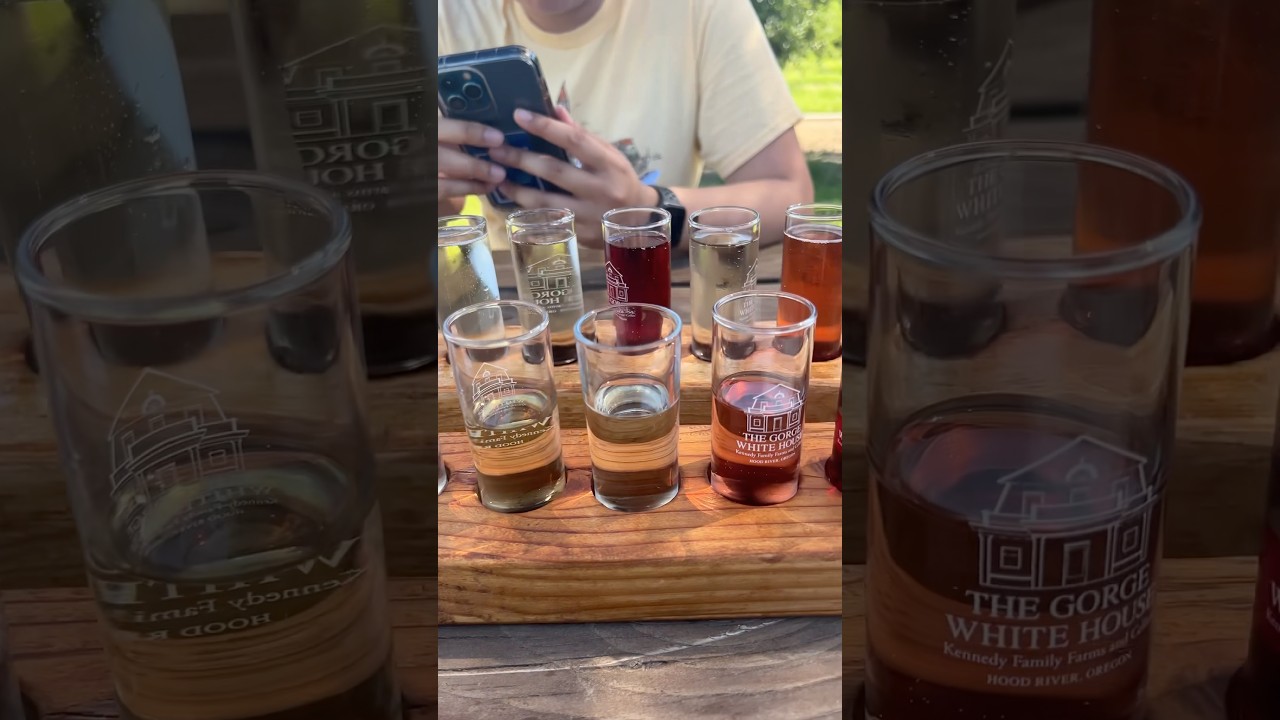 Flights of Wine & Hard Cider  at the Gorge White House