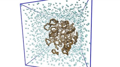 Many-body water & hydrocarbon simulation built with moltemplate (Stillinger-Weber FF)