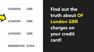 What's Pos Debit OF London GBR charge on your Chase credit card statement? Most likely it's legit!