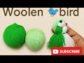 Easy woolen bird craft / Cute diy home decoration ideas / Diy woolen craft #diy #wallhanging 
