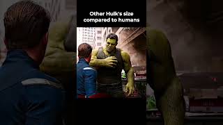 Hulk's Size Change Over Time #dc #marvel #avengers #dccomics #mcu #mcushorts