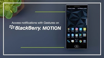 How to access notifications with home button gesture on BlackBerry Motion