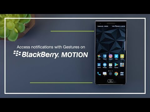 How to access notifications with home button gesture on BlackBerry Motion