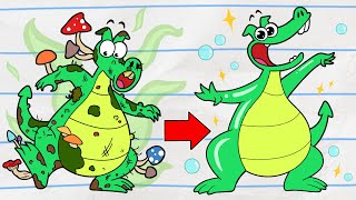 Dirty Dragon Bath Time | (NEW) Boy \& Dragon | Cartoons For Kids | Wildbrain Toons