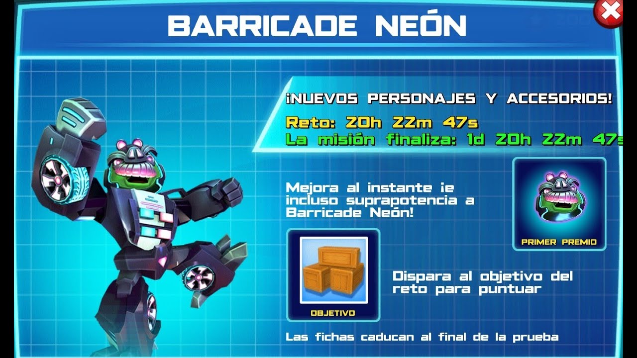 angry birds transformers nuevo evento de barricade neon dia 5 prowl