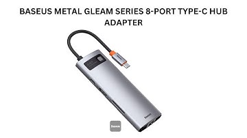 BASEUS METAL GLEAM SERIES 8-PORT TYPE-C HUB ADAPTER