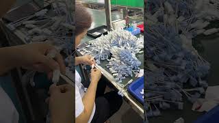 Every harness inspected by hand — keeping defect rates under 0.03%! #WireHarness #QualityInspection