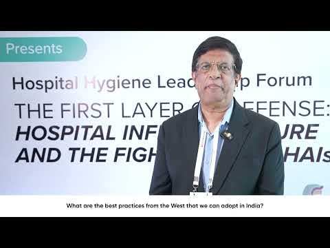 Dr Deepak Parker shared his views on Hospital Hygiene Leadership Forum