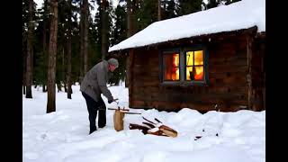 Mysterious Cabin In The Snow