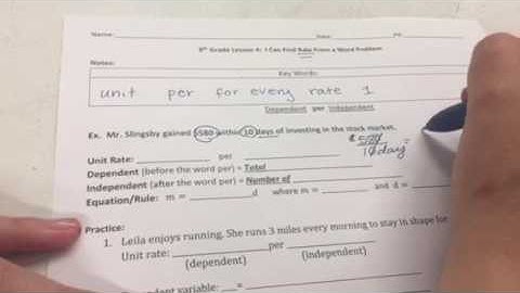 Aki Kurose Lesson 4 Find Rate From a Word Problems