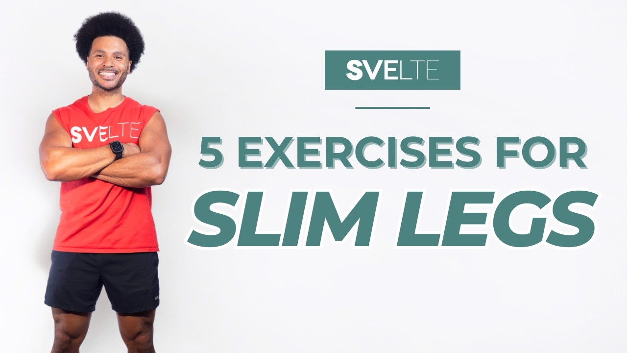 5 Exercises For Slim Legs | No Equipment Workout | All Standing, No ...