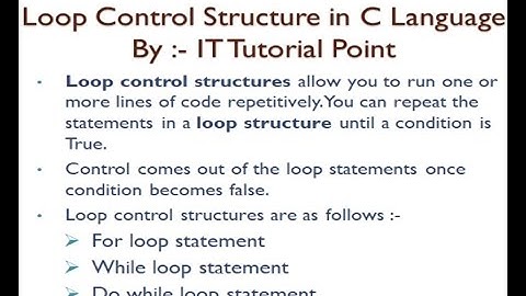 For Loop in C language(Hindi) || Loops in C language || loop control structure (part-1)