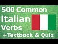 500 Most Common Italian Verbs