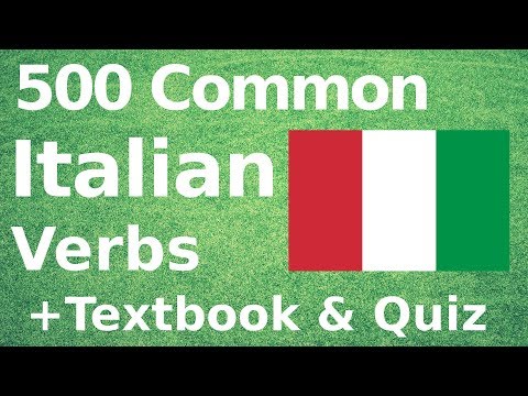 500 سب سے زیادہ عام اطالوی فعل