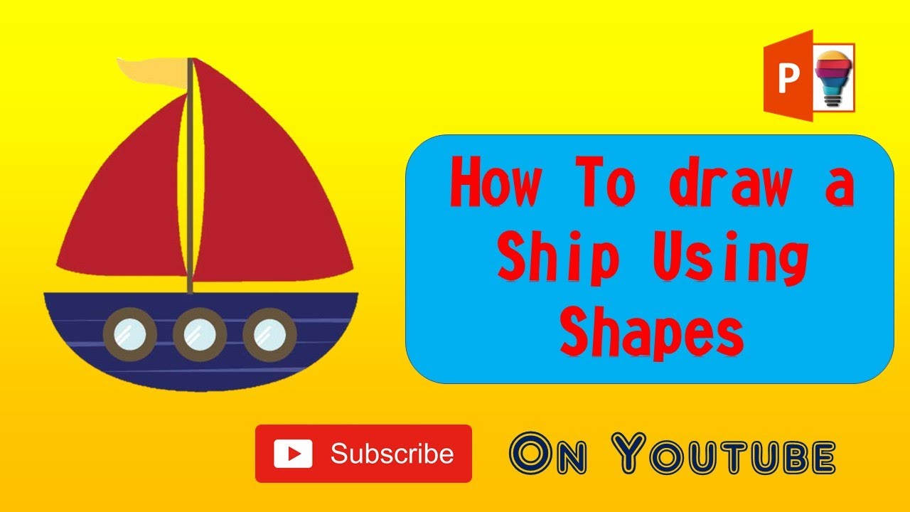 Draw a Ship Using PowerPoint Shapes - YouTube