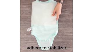 Embroidered Onesie on the Freearm