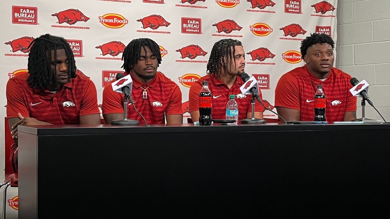 Arkansas players postgame - Arkansas 19, Tennessee 14