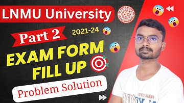 LNMU Part 2 Exam Form Apply  2023