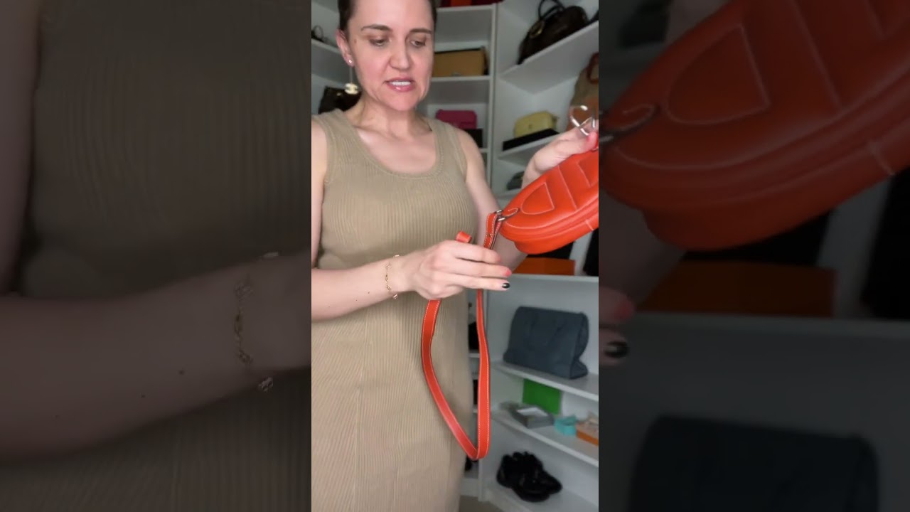 Hermes in the loop waist bag in brique swift leather 