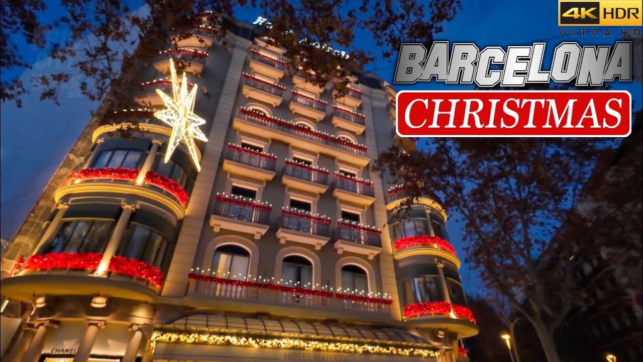 Barcelona, Christmas Beautiful  Showcasing lights