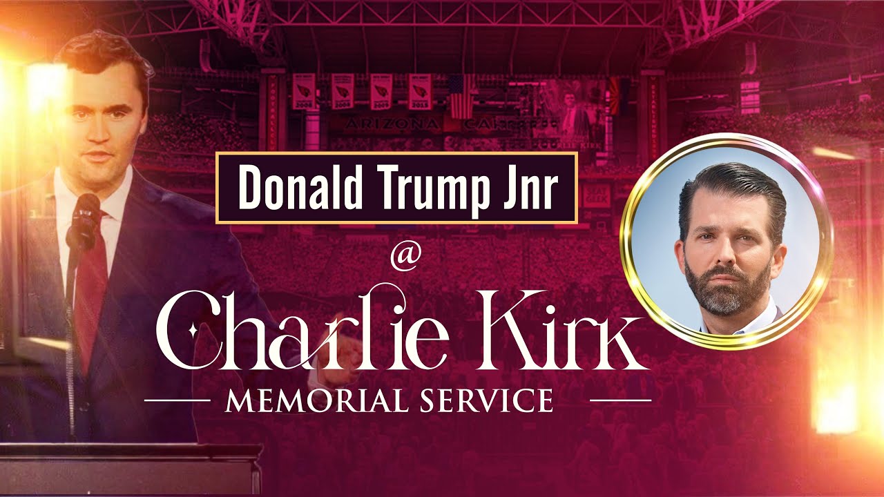 Donald Trump Jnr speech @ Charlie Kirk Memorial Service | Donald Trump Jnr | Charlie Kirk | Simeedia