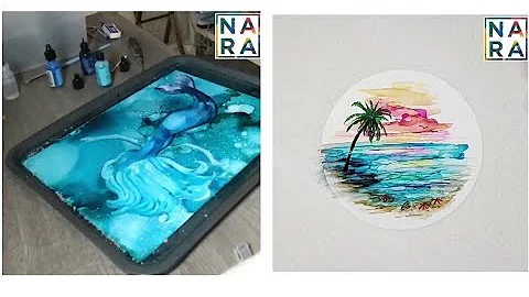 Ocean themed artworks by Samantha G Skiles and Ter...
