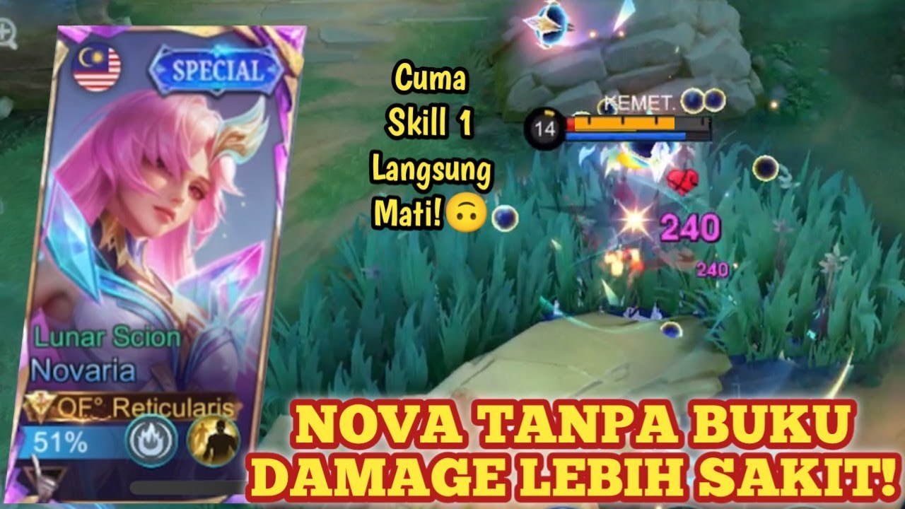 NOVARIA TANPA BUKU DAMAGE LEBIH MAKSIMAL! SAKIT BGT DAMAGENYA! BUILD NOVARIA TERSAKIT 2026 - MLBB