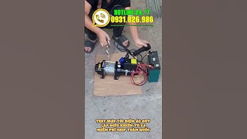 Tời điện ắc quy. Tời điện 12V. Tời điện 24V. Tời kéo gỗ siêu khỏe. Tời điện cứu hộ #xuhuongyoutube
