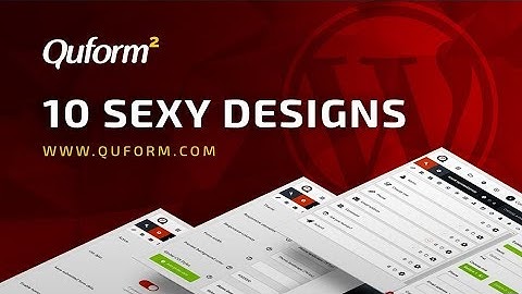 10 Beautiful form designs for WordPress - Quform v2 | 2019