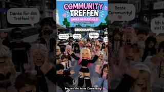 😍 COMMUNITY TREFFEN in Brookhaven! 🎉#roblox #shorts