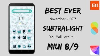 Best Ever Themes Of Miui 8 - SubtraLight - November 2017 | Just Amazing Must Try! screenshot 5