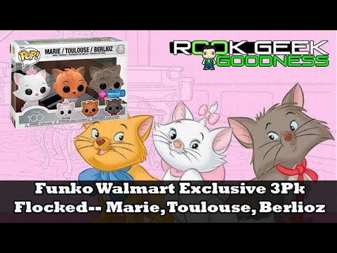 Funko Pop 3 Pack Walmart – Les Aristochats – Marie Toulouse Berlioz Flocké – Neuf Funko Pop 3 Pack Walmart – Les Aristochats – Marie Toulouse Berlioz Flocké – Neuf
