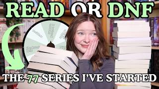 series clean out, unhauling books with a spinner wheel! 🎡 read or dnf episode one!