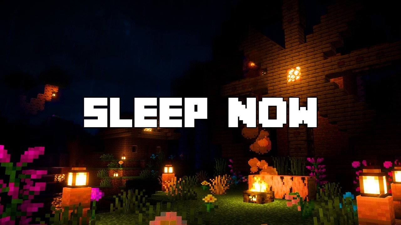 don’t stress, just rest (minecraft music w/rain & thunder)