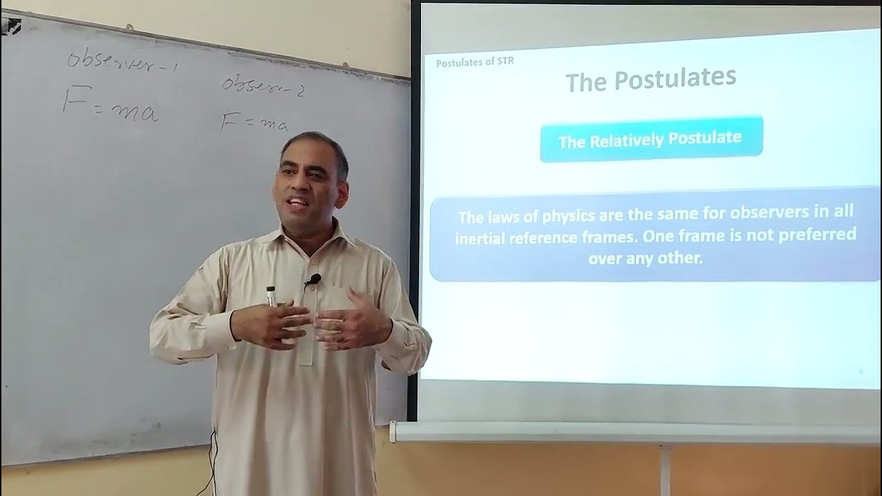 STR-1: The Postulates of Special Theory of Relativity.(Urdu\Hindi)