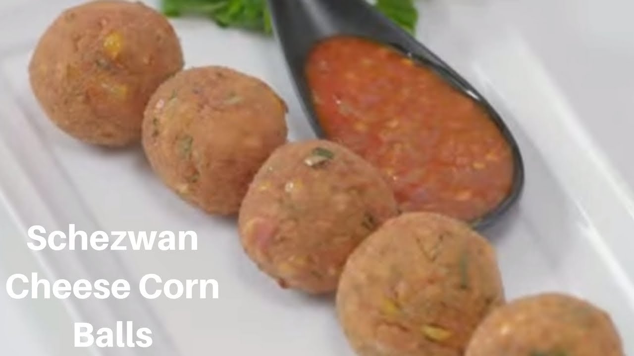 How To Make Schezwan Cheese Corn Balls Harpal Singh Sokhi Easy