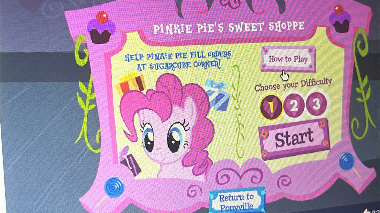 My Little Pony online soundtracks: Adventures in Ponyville: Pinkie Pie’s Sweet Shoppe Theme (whole)