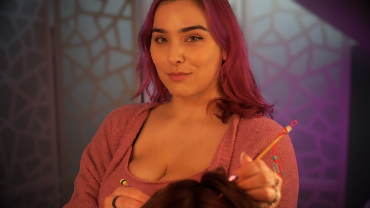 Loving Girl Gives You The BEST Scalp Massage 💜 ASMR Personal Attention