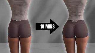 10 MIN TINY WAIST & ROUND BOOTY WORKOUT // FLAT STOMACH & SLIM WAIST // No Squats, No Equipment