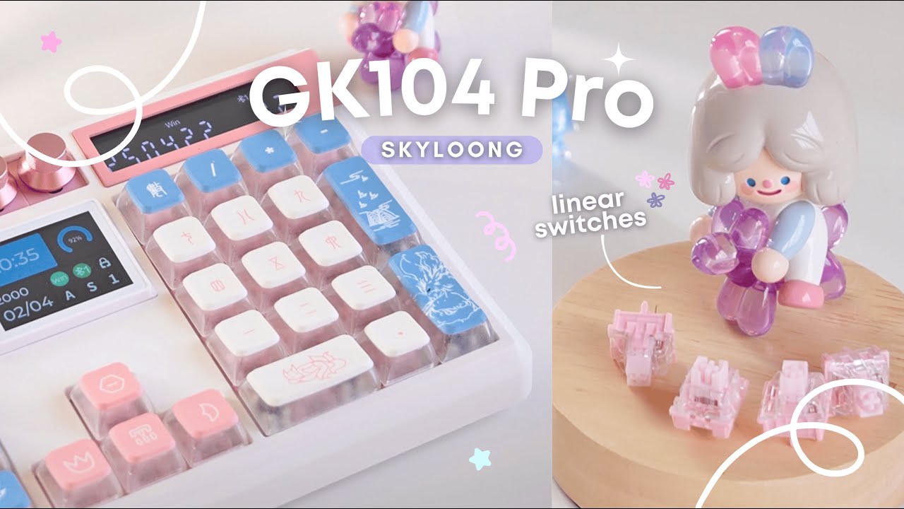 Skyloong「GK104 Pro」keyboard with TWO screens and a calculator⸝⸝♡
