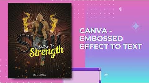 Canva - How I Create an Embossed Text Effect.